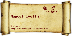 Magosi Evelin névjegykártya