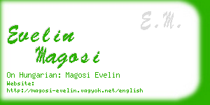 evelin magosi business card